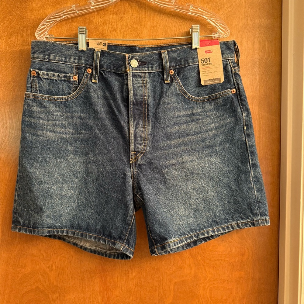 Levi's Dark Blue Jean Shorts